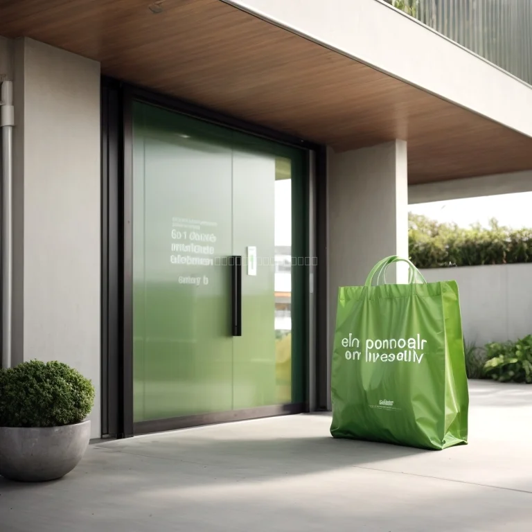 Kunde übergibt leere Taschen